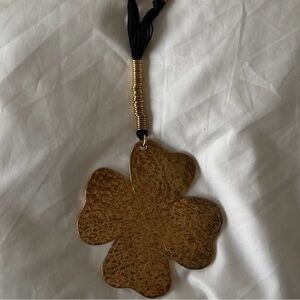 Yves Saint Laurent Vintage Floral Cord Necklace